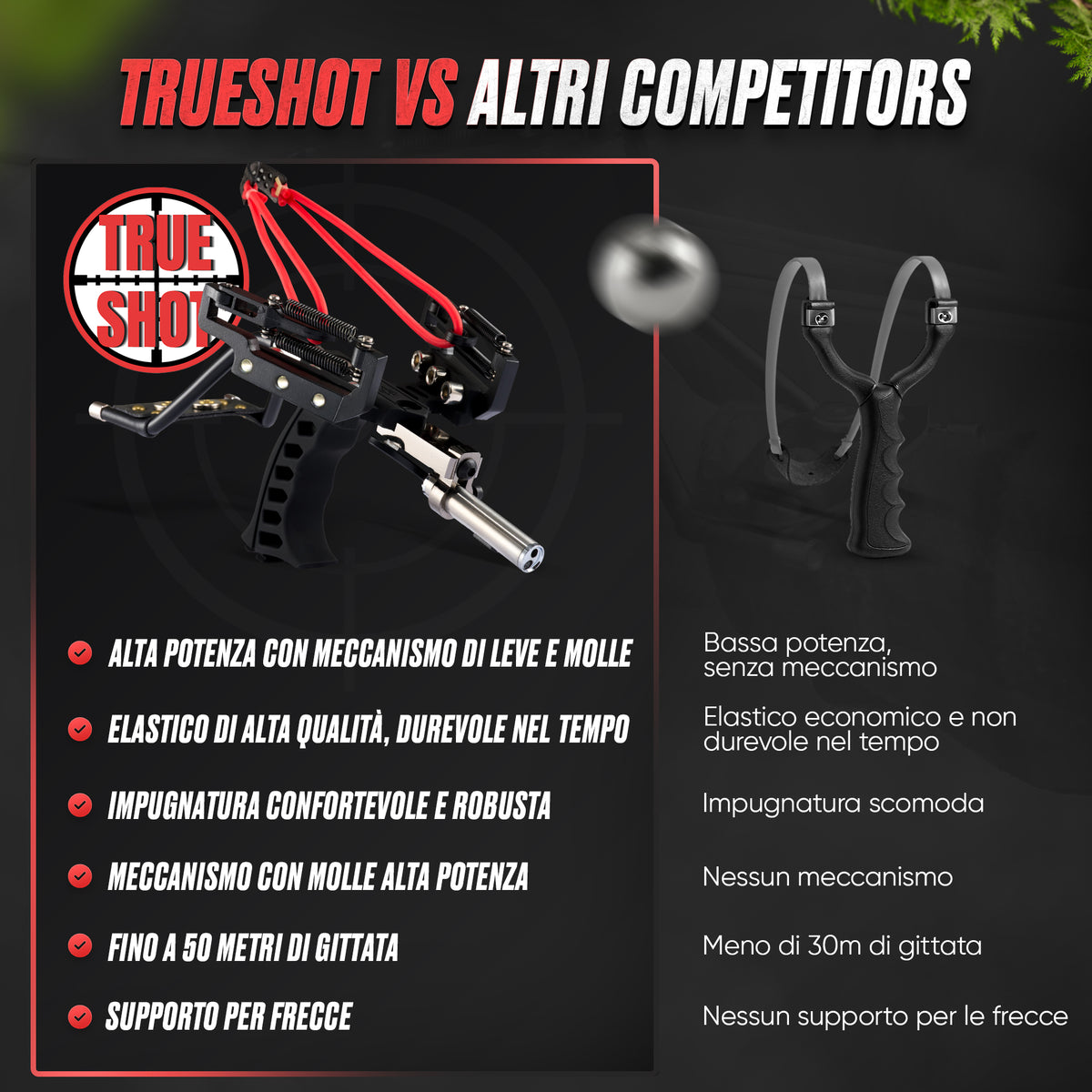 Fionda professionale di precisione da Caccia Militare -TRUESHOT – trushot